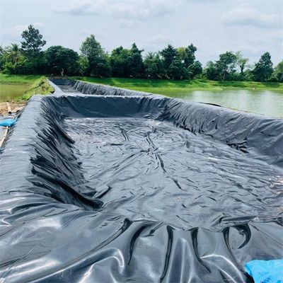 Buiten HDPE-plaat plastic membraan voor waterreservoir en vissentank in zwarte kleur