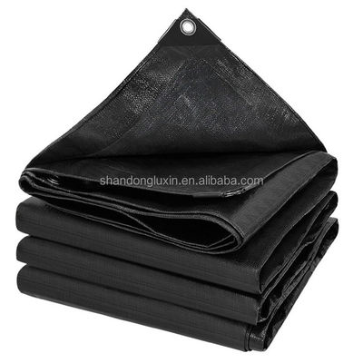 Woven Black Tarpaulin Rolls 80gm-200gm Uw keuze voor buitenbescherming