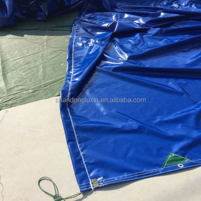Populaire verschillende groottes Geweven overtrokken Pe Tarpaulin Tent Cover in levendig oranje