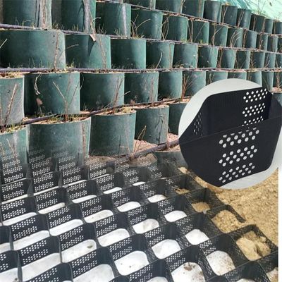 Geocell met textuur glad HDPE voor het vasthouden van wandkruiscategorieën en industrieel ontwerp