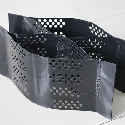 Wegbouw Geocell HDPE-geocell met textuur- en geperforeerd grindras