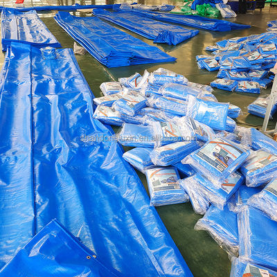 Gecoate PE-traan waterdicht lichtgewicht dakbedekking Blauw polyethyleen traan PE-plaat
