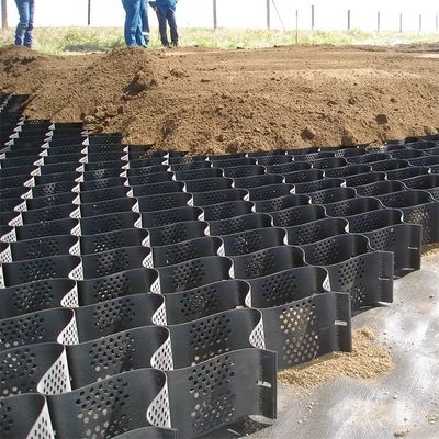 1.1mm 1.7mm Geo Cell Erosion Control voor hellingsstabilisatie en grondversterking
