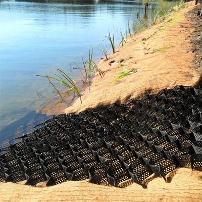 1.1mm 1.7mm Geo Cell Erosion Control voor hellingsstabilisatie en grondversterking