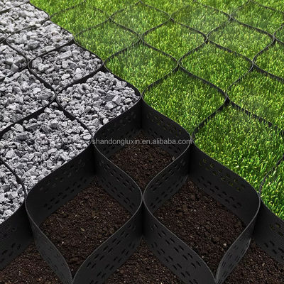 3D-modelontwerp met grindras geocell