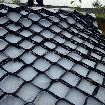 Zwarte grondwerkproducten Hdpe Geocel voor gladde Geocel Gravel Driveway Paving Grid