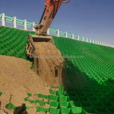 Zwarte grondwerkproducten Hdpe Geocel voor gladde Geocel Gravel Driveway Paving Grid