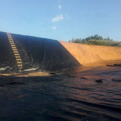 Anti-UV HDPE vijvervoering 1 mm Lengte 50-200m voor stortplaatsen 0,7 mm Waterdichte geomembranen