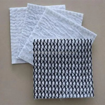 50m/100m Lengte HDPE Mesh 3D Composite Drainage Composite Geo Net in zwart-wit