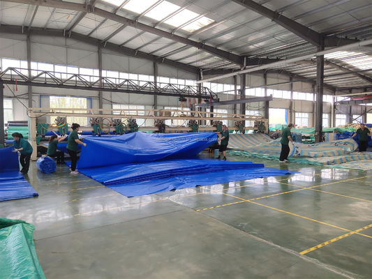 LDPE-gecoat blauw PE-garnaal voor vrachtwagens Waterdicht PVC-garnaal