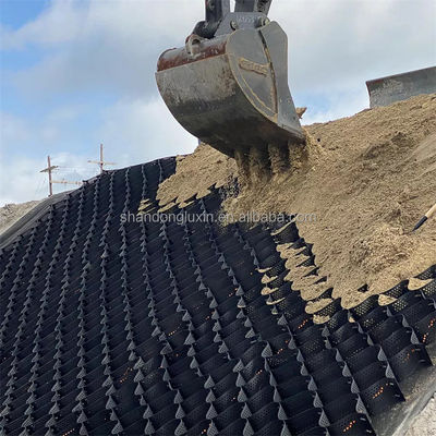 Zwart grindstabilisator Geocell raster met honingraat ontwerp en 1,0-1,7 mm dikte