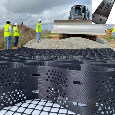 Zwart grindstabilisator Geocell raster met honingraat ontwerp en 1,0-1,7 mm dikte
