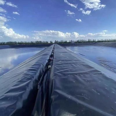 1.0mm HDPE-geomembraan voor visvijvers Breedte 1-6m Chemisch bestand Zwart geomembraan