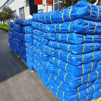 Buitenbedekking en campingplaat PE-garnaalplaat voor vrachtwagen/auto/boot Bedekkingen in blauw/wit