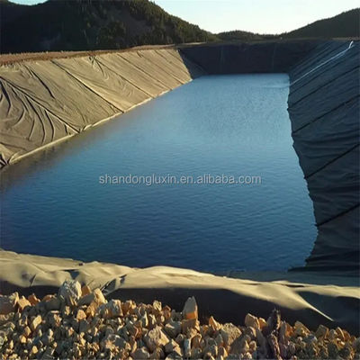 0.5 mm Zwarte HDPE-geomembrane-liner voor vissen, garnalen en garnalenhouderijen