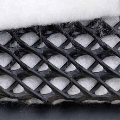 dichtheid Polyethyleen Plastic Drainage Geonet met Geotextiel Kleefmiddel 6 mm Dikte