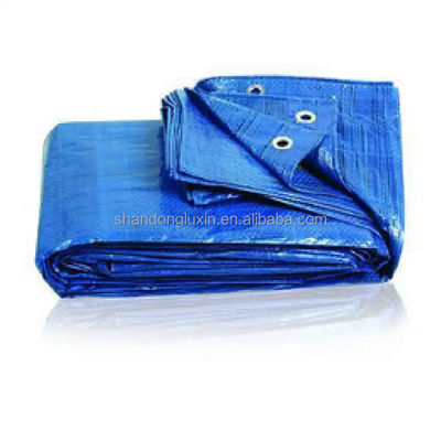 50-300 gm Plaid Style Custom PE Tarpaulin materiaal voor vrachtwagenbedekking
