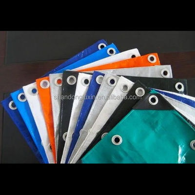 Gecoate plain weefsel EN Zwaargewicht Tarpaulin Waterdicht 220g Blauw No Limit Rollen Geweven