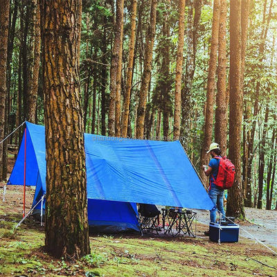 Waterdicht campingbedekking zwaar werk blauw zeilplank 6*6-16*16 dichtheid zwaar werk