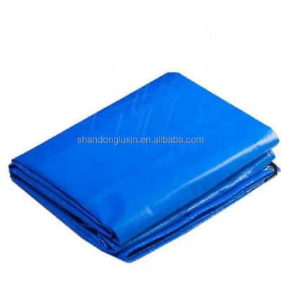 Truck zware poly tarp bedekt gecoat waterdicht blauw kamperen zonneschaduw rol tarpaulin