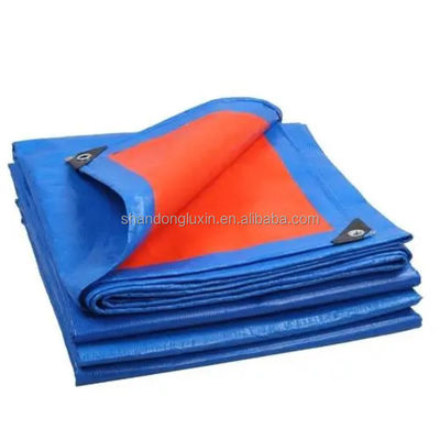 Truck zware poly tarp bedekt gecoat waterdicht blauw kamperen zonneschaduw rol tarpaulin