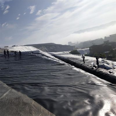 Opvouwbare geomembrane visvijver in zwart of op maat gemaakte kleur voor kruipvishouderij