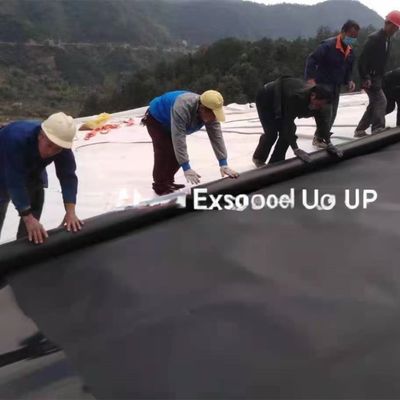 Waterdicht glanzend geomembrane industriële ontwerp voor 0,75 mm 1 mm 1,5 mm HDPE LDPE