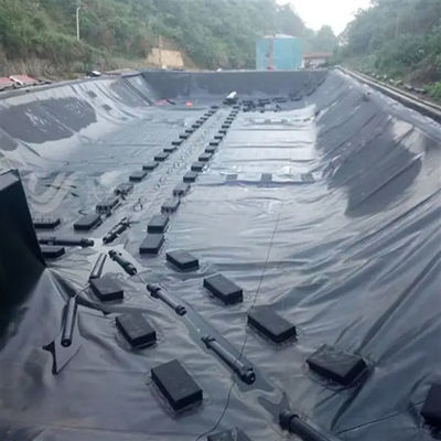 Dubbel glad oppervlak 0,5 mm LDPE LLDPE HDPE Geomembrane voor visindustrie Dam Liner