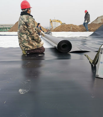 Geomembrane met dubbele textuur HDPE voor de vishouderij met tralies Dubbel glad oppervlak