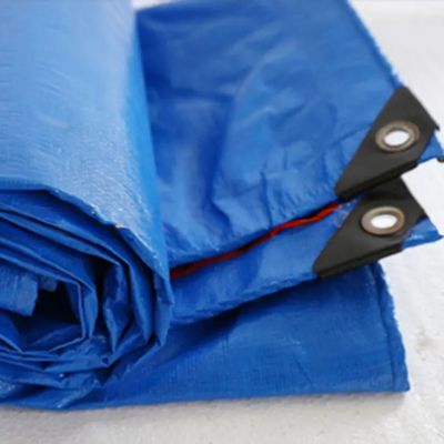 50-300 gm Blauw polyethyleenstof PE geweven tralies voor buitenbescherming