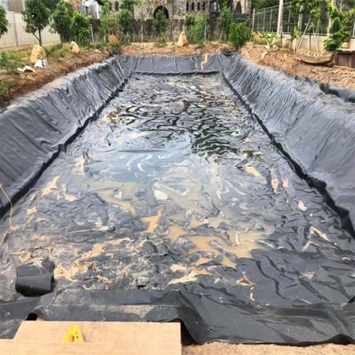 Dikte 0,3 mm-3,0 mm Geomembrane vijvervoering voor zwarte HDPE kunstmatige vijzertank