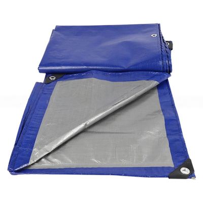 Gecoate blauwe PE waterdichte plastic draperie voor vrachtwagen/container