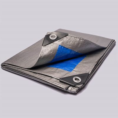 Gecoate blauwe PE waterdichte plastic draperie voor vrachtwagen/container