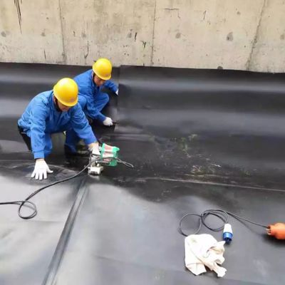 Doppel glad/dubbel textuur oppervlak HDPE geomembraan voor plastic waterdichte vijvervoering