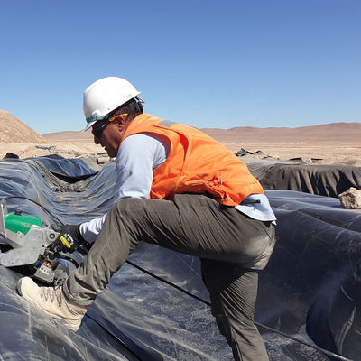 Blauw 2 mm High Density Polyethyleen Geomembrane Hdpe Plastic Fish Farm Pond Liner Sheet