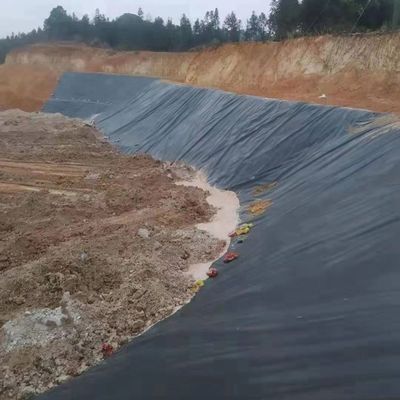 Industriële ontwerp stijl gladde HDPE geomembrane vijvervoering voor stortplaatsen