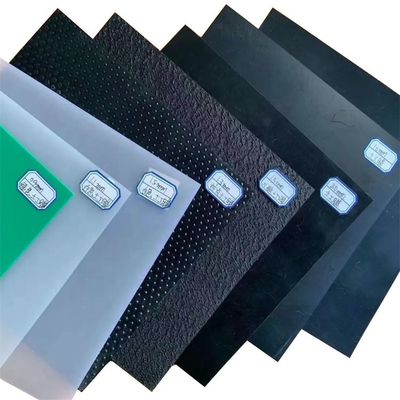 Vissenpoel HDPE Geomembrane Liner 0.3mm 0.5mm 1mm 2mm Zwart Wit Blauw Groen Op maat