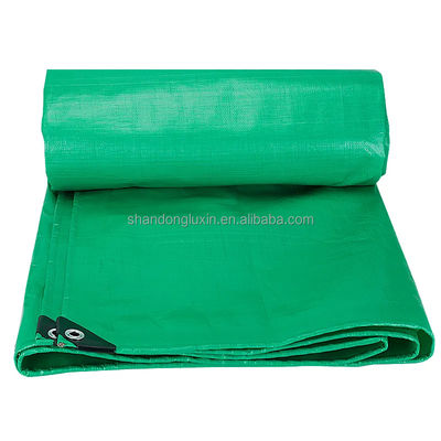 Gepersonaliseerde dichtheid 6*6-16*16 PE-doek voor vrachtwagens 100% waterdicht groen