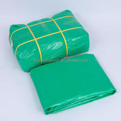Gepersonaliseerde dichtheid 6*6-16*16 PE-doek voor vrachtwagens 100% waterdicht groen