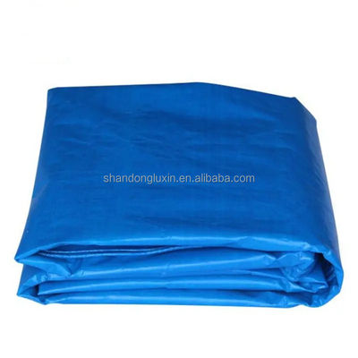 Custom logo Blauw polyethyleen traliewerk waterdicht traliewerk voor de bescherming van vrachtwagens in het buitenland