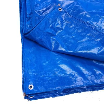 Gecoate blauwe PE-doek tent voor vrachtwagen regenbestendig patroon contact contact