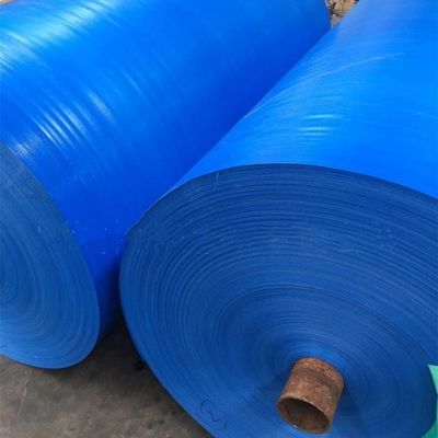 Gecoate blauwe PE-doek tent voor vrachtwagen regenbestendig patroon contact contact