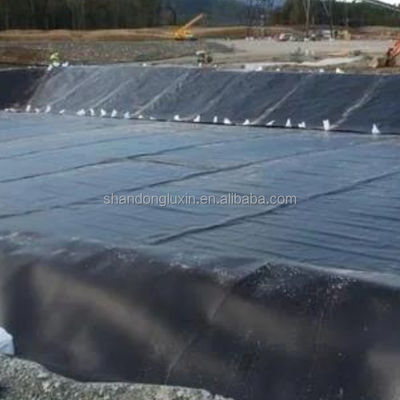 Geomembrane met dubbel glad oppervlak 1 mm 2 mm voor milieuvriendelijke stortplaatsen