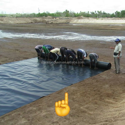 Glanzige geomembranen voor hellingsbescherming op buiten geprefabriceerde ruwe stortplaatsen