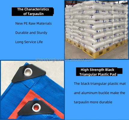 Outdoor-Industrial Strip Style PE Plastic Tarpaulins voor vrachtwagens tegen betaalbare prijzen