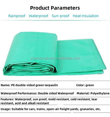 Waterdicht PE-doek 700D-1500D Garensgetal Betalingsduur 30/70 voor duurzaam bedekking