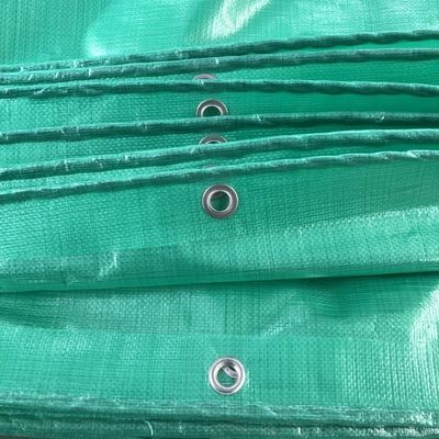 500D Garn Count Groen PE Tarpaulin Zonnebestand en waterdicht voor buitenactiviteiten
