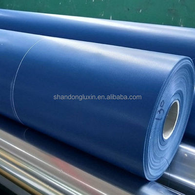 Aanpasbare afmetingen Blauw PVC-doek Duurzaam materiaal Breedte max 2m voor bedekkende artikelen