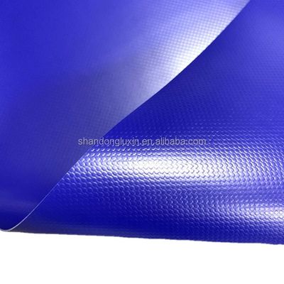 Buiten-paraplu blauwe PVC-doek voor regen- en zonlichtblokkagefunctie