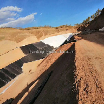 ASTM GRI-GM13 Standaard 1 mm HDPE-geomembraan voor toepassingen op visvijvers en stortplaatsen